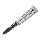 Bear Song 4 Butterfly Knife T6 Aluminum Black Drop Point