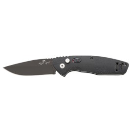 Bear & Son Bold Action X Black G10 Automatic Knife Black Drop Point