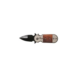 Beetle Wood Compact Automatic Knife Black Bayo