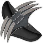 Black Bat Throwing Star Knives 5.5 Inch Three Piece Set Silver
