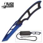 Black Legion Metallic Blue Tactical Neck Knife