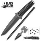 Black Legion Ninja Combo Fighting Tanto Knife Set