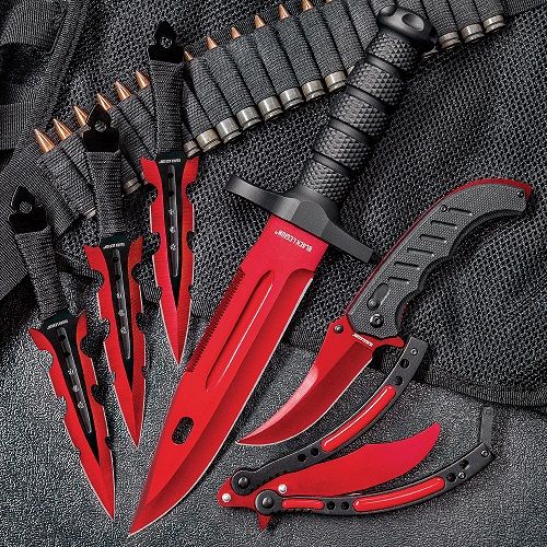 Black Legion Red Fury Knife Set