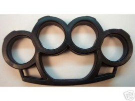 Black Plastic Belt Buckle Knuckles kn02bk
