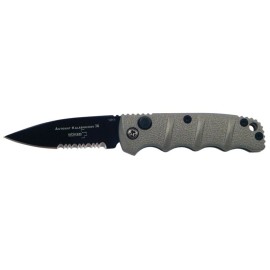 Boker Kalashnikov Gun Metal Grey Automatic Knife Black Serrated