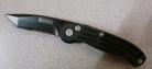 Boker Magnum Mini Black Tanto Serrated Automatic Knife Black