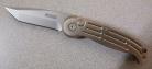 Boker Magnum Satin Tanto Automatic Knife Champagne