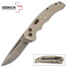 Boker Plus G-10 Coyote Intention 2 Automatic Knife D2 Drop Point