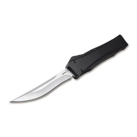 Boker Plus Mini Eagle D/A OTF Automatic Knife Satin D2 Recurve