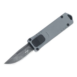Boker Plus USB Gray D/A OTF Automatic Knife Blackwash