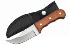 Brown Wood Short Skinning Knife 6.25"