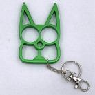 Cat Knuckle Keychain Weapon Green