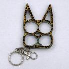 Cat Knuckle Keychain Weapon Leopard Skin