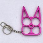 Cat Knuckle Keychain Weapon Pink