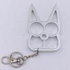 Cat Knuckle Keychain Weapon Silver