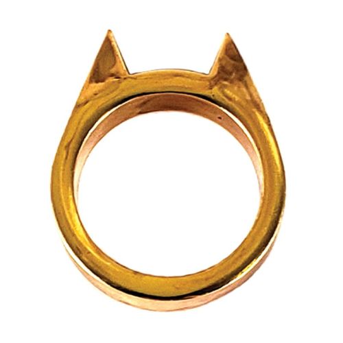 Cat Ring Self Defense Finger Tool Gold