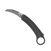 CobraTec Black Karambit Auto, 2.75" D2 Blade, Aluminum Handle