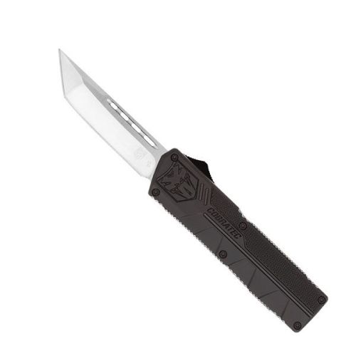 CobraTec Black Lightweight Auto, 3.5" D2 Tanto Blade, Aluminum Handle
