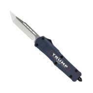 CobraTec FS-3 Blue Trump Auto, 3.00" D2 Tanto Blade, Aluminum Handle