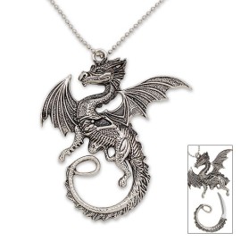 Coiled Dragon Necklace Knife