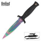 Combat Commander Boot Knife Rainbow