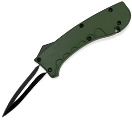 Covert Ops Mini D/A OTF Automatic Knife Army Green Karambit