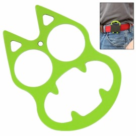 Crazy Kitty Self Defense Knuckles Zombie Green 2 Fingers