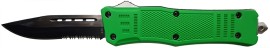 Cutting Edge Heretic D/A OTF Automatic Knife Green Drop Point Serrated