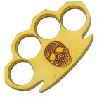 Dalton 10 OZ Real Brass Knuckles Buckle Paperweight - Skull Red