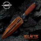 Damascus Gil Hibben HellFyre Double Shadow Knife