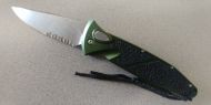 Cobra Green Side Opening Automatic Knife Serrated (7.8" Overall)