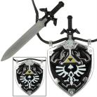 Dark Links Master Sword Hylian Shield Neck Knife Legend of Zelda Necklace