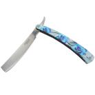 Defender Xtreme 10" Straight Razor Blue Roses