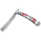 Defender Xtreme 10" Straight Razor Skull Roses