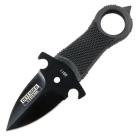 Defender Xtreme 5" Full Tang Tactical Neck Knife Black Dagger
