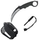 Defender Xtreme 8" Black Karambit Tactical Hunting Knife