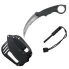 Defender Xtreme 8" Stone Wash Karambit Tactical Hunting Knife