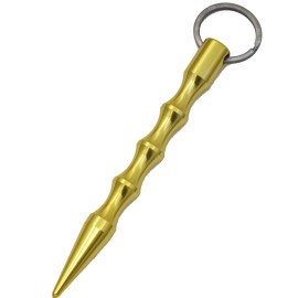 Defense Dealer Yellow Kubotan 5 Inch Keychain