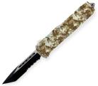 Delta Force Brown Digital Camo D/A OTF Automatic Knife Tanto Serrated