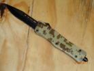 Delta Force D/A OTF Desert Camo Drop Point Serrated Black Automatic Knife