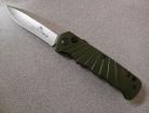 Delta Force Green Side Opening Automatic Knife Silver Drop Point