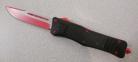 Delta Force Rambo Black D/A OTF Automatic Knife Red Drop Point