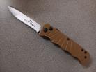 Delta Force Tan Side Opening Automatic Knife Drop Point