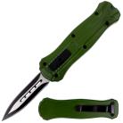 Demon Mini Army Green D/A OTF Automatic Knife Dagger
