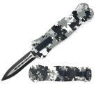 Demon Mini Digital Winter Camo D/A OTF Automatic Knife Dagger