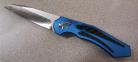 Diablo Automatic Knife Blue D2 Wharncliffe Stainless