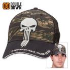 Double Down Punisher of Evil Trucker Cap Zebra Camo