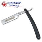 Dovo Straight Razor Folding Pocket Knife Black Synthetic