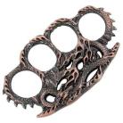 Dragon Brass Knuckles Paperweight Copper
