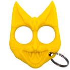 Evil Cat Knuckle Keychain Weapon Yellow